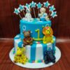 2 Tier Jungle Safari Celebration Cake 2 2 Tier Jungle Safari Celebration Cake from LallanTop Cake Shop with Delivery in East Delhi, South-East Delhi, Ghaziabad, and Noida