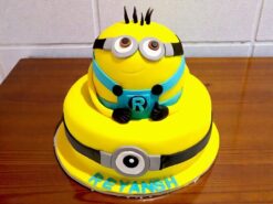 2 Tier Minion Cake