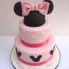 2 Tier Minnie Mouse Birthday Cake 1 2 tier minnie mouse birthday cake 1 From LallamTop Cake Shop