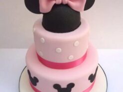 2 Tier Minnie Mouse Birthday Cake
