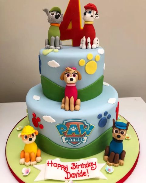 2 Tier Paw Patrol Cake 3 2 Tier Paw Patrol Cake