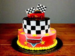 2 Tier Pixar McQueen Car Cake