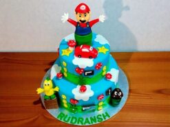 2 Tier Super Mario Cake