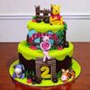 2 Tier Winnie The Pooh Fondant Cake 2 2 tier winnie the pooh fondant cake 2 From LallamTop Cake Shop