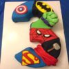 3 Number Avengers Fondant Cake 2 3 number avengers fondant cake 1 From LallamTop Cake Shop