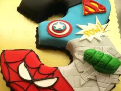 3 Number Avengers Theme Cake
