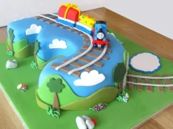 3 Number Thomas The Tank Engine Cake