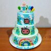 3 Tier Chocomelon Designer Cream Cake 2 3 tier chocomelon designer cream cake 2 6ab1b231d6433 From LallamTop Cake Shop