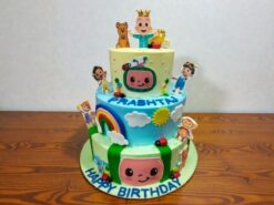 3 Tier Cocomelon Theme Cake