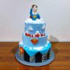 3 Tier Superman Theme Cream Cake 1 3 tier superman theme cream cake 2 6ab1b2309b382 From LallamTop Cake Shop