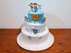 3 Tier Vir Robot Boy Theme Cake