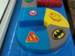 5 Number Avengers Birthday Cake