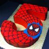 5 Number Spiderman Theme Cake 1 5 number spiderman theme cake 1 From LallamTop Cake Shop