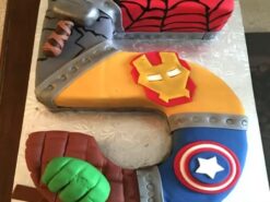 5 Number Superhero Avengers Cake