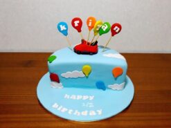 6 Month Birthday Fondant Cake