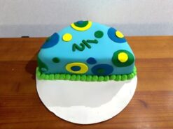 6 Months Birthday Fondant Cake