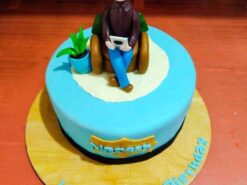 Alternative view of 60th Birthday Fondant Cake