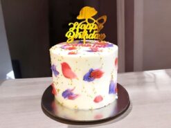 Abstract Splash Birthday Cake