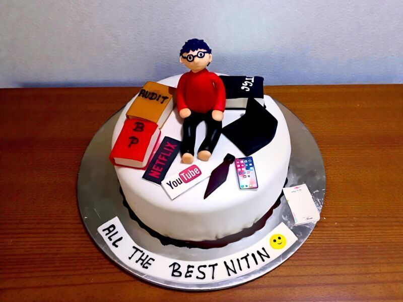 Accountant Guy Theme Cake 3 Accountant Guy Theme Cake