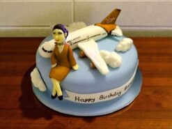Air Hostess Themed Cake