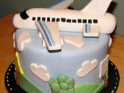 Airplane Theme Fondant Cake