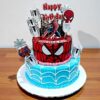 amazing double decker spidey cake 2 6ab1b1eacf3a1 From LallamTop Cake Shop