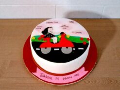 Ambitious Girl Theme Fondant Cake