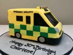 Ambulance Fondant Cake