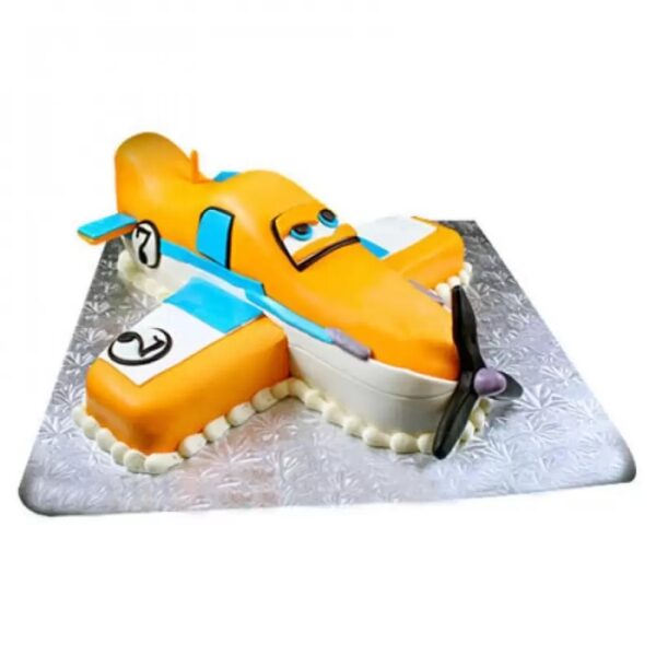 Animated Airplane Fondant Cake 3 Animated Airplane Fondant Cake