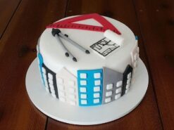 Architectural Elegance Fondant Cake