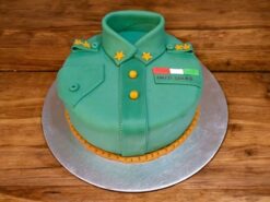 Army Uniform Fondant Cake
