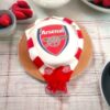Arsenal Club Theme Fondant Cake 1 arsenal club theme fondant cake 2 From LallamTop Cake Shop