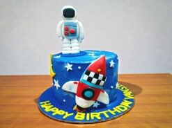 Astronaut Theme Fondant Cake
