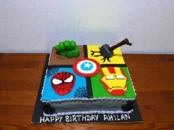Avengers Assemble Fondant Cake