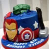 avengers theme birthday cake 1 From LallamTop Cake Shop