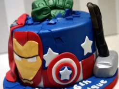 Avengers Theme Birthday Cake