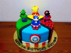 Avengers Toy Fondant Cake