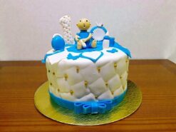 Baby 1st Birthday Fondant Cake