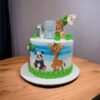 Baby Animals Theme Designer Cream Cake 2 LallanTop Cake Shop - Baby Animals Theme Designer Cream Cake - Delivery in East Delhi, South-East Delhi, Ghaziabad, and Noida