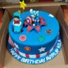 Baby Captain America Fondant Cake from LallanTop Cake Shop - Delivery in East Delhi, South-East Delhi, Ghaziabad, and Noida.