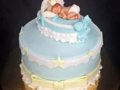 Baby In The Crib Theme Cake
