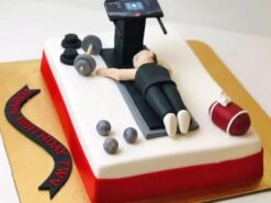 Gym Theme Birthday Celebration Cake