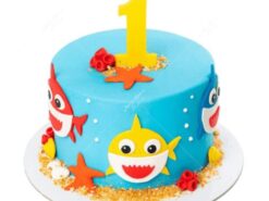 Baby Shark Fondant Cake