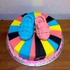 Baby Shower Customized Designer Cake 2 baby shower customized designer cake 2 From LallamTop Cake Shop