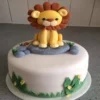 Baby Shower Lion Fondant Cake 1 baby shower lion fondant cake 1 From LallamTop Cake Shop
