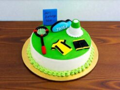 Badminton Player Fondant Cake