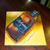 Ballantines scotch whiskey bottle shaped cake by LallanTop Cake Shop in Noida Delhi Ghaziabad