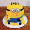 Banana & Bob Minion Fondant Cake 2 banana bob minion fondant cake 2 From LallamTop Cake Shop