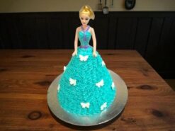 Barbie Doll in Green Dress Cake