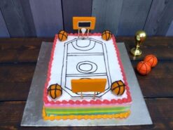 Basketball Court Theme Cake